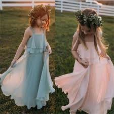 Only 3 available and it's in 10 people's carts. 2021 Lovely Juniors Bridesmaid Dresses For Boho Wedding Spaghetti Layers Skirt Chiffon Flower Girl Dress Beach Party Evening Gowns Toddlers From Lovemydress 55 72 Dhgate Com