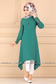 Modaselvim Tunik Kolagzi Gupurlu Tesettur Tunik Pl907 Mint Classy Outfits Fashion Hijab Fashion