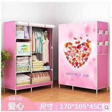 Lemari pakaian 4 pintu kaca: 3kg Shenar Lemari Portable Free Ongkir Bahan Kain Menarik Shopee Indonesia