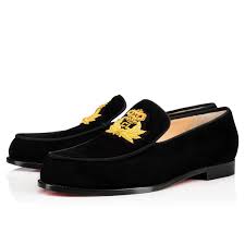 Black And Gold Loafers Mens Shoes Laperouza Flat Christian Louboutin Christian Louboutin Loafers Red Bottom Heels Christian Louboutin Black Loafer Shoes