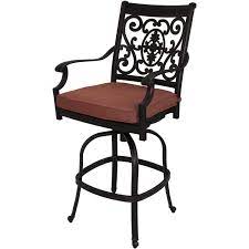Darlee St Cruz Cast Aluminum Patio Swivel Bar Stool Bbqguys Outdoor Bar Stools Patio Bar Stools Bar Stools