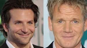 Chef Gordon Ramsay teaches Bradley Cooper how to cook