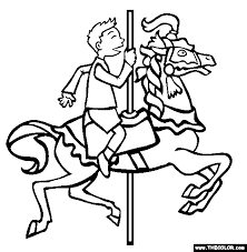See more ideas about coloring pictures, coloring book pages, coloring books. Carousel Coloring Page Free Carousel Online Coloring