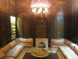 Syrian style side table with intricate designs including, syrian living room furniture, syrian inlay side table, side table, syrian. Nationality Rooms Arabic Decor University Building