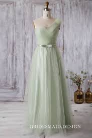With Romantic Appeal This Unique Dusty Sage Satin And Tulle Overlay Bridesmaid Dress D Green Bridesmaid Dresses Bridesmaid Dresses Sage Green Bridesmaid Dress