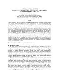 I analisis dan perancangan sistem informasi akuntansi terkomputerisasi pada sistem penjualan perusahaan dagang bahan bangunan (studi kasus pada pt. Pdf Analisis Jam Kerja Efektif Dalam Upaya Peningkatan Produktivitas Tenaga Kerja Dengan Metode Pdca Di Pt Nmi