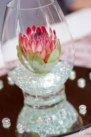 Venus Protea In Simple Tulip Style Vase Wedding Flower Decorations Floral Centerpieces Cylinder Vase Ideas