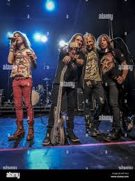 Santa Ana, CA, USA. 27th Jan, 2018. Keith St. John, David Ellefson, Brad  Lang and Robbie Lochner at RMR - Ronnie Montrose Remembered 2018 NAMM JAMM  with over 25 Artists play some