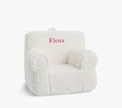 Cream Sherpa Anywhere Chair Kids Armchair Pottery Barn Kids
