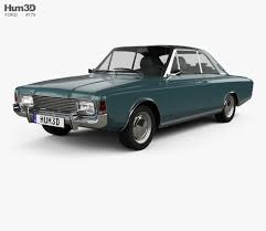 3d Model Of Ford Taunus P7 20m Coupe 1968 In 2020 Ford Coupe 3d Model