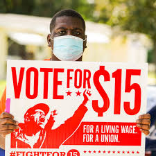 Minimum wage is the minimum amount of compensation an employee must receive for performing labor; Florida S Approval Of 15 Minimum Wage Sets Up Battle In Other States Wsj