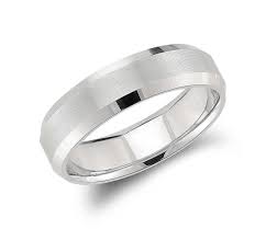 Beveled Edge Matte Wedding Ring In Platinum 6mm Blue Nile Mens Wedding Bands Platinum Mens Wedding Rings Platinum Wedding Band
