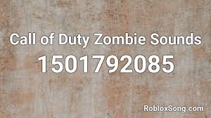Below you'll find more than 2600 roblox music id codes (roblox radio codes) of most and trending our goal is to make this the largest list of roblox song ids , and we make sure to update this list with. Call Of Duty Zombie Sounds Roblox Id Roblox Music Codes
