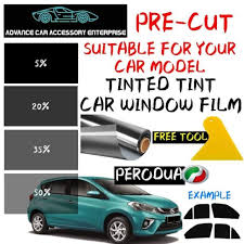 Harga tinted cermin kereta kelisa. Pre Cut Tinted 4 Windows Tinted Tint Black Car Windows Flim Perodua Car Kancil Viva Myvi Alza Kenari Kelisa Axia Bezza Shopee Malaysia