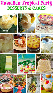 Dark blue vintage chalk dinner party menu. 50 Hawaiian Recipes For A Hawaiian Tropical Party Luau Party Food