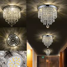 Led Pendant Ceiling Lamp Elegant Crystal Ball Light Led Chandelier Light Home Decor