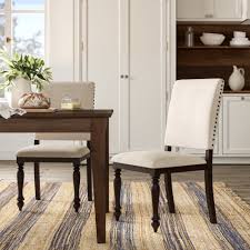 Upholstered dining benches designed and manufactured in the united kingdom by the dining our dining benches are also available with ash, oak, walnut or mahogany legs at an additional charge. Milner Upholstered Solid Back Side Chair Reviews Birch Lane