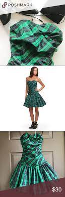 Luella For Target Plaid Strapless Dress Plaid 5 Luella Bartley For Target Green Blue Tartan Plaid Strapl Strapless Dress Strapless Party Dress Clothes Design