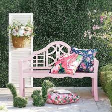 Amalfi Bench Grandin Road Decor Patio Seating Area Outdoor Pillows