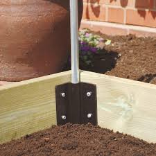 When you're building your raised garden bed up against a wall, take into account the thickness of the sleeper that will be attached to your support posts. Raised Bed Corners Organic Gardening Catalogue