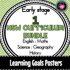 Nsw Curric Early Stage 1 Learning Goals English Maths Science Geography History Learning Goals Curriculum Printable Teaching Resources