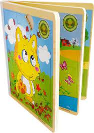Most of our puzzles are intended for classroom as well as home use, so teachers and home schoolers are sure to find what they need. Trinkets More Wooden 3d Book Jigsaw Puzzle 6 In 1 66 Pieces Animal Themed Early Educational Toys For Toddlers Kids 2 Years Random Designs Wooden 3d