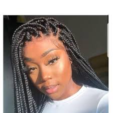 Black And Burgundy Knotless Box Braids Medium Knotless Box Braids Wig For Black Women Cornrows Wig Etsy In 2020 Box Braids Hairstyles For Black Women Box Braids Hairstyles Box Braid Wig