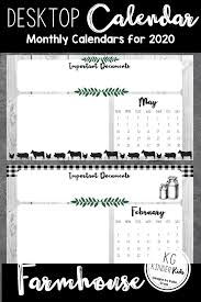 Farmhouse Desktop Calendar In 2020 Desktop Calendar Backgrounds Desktop Computer Desktop Backgrounds