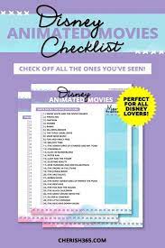 The Ultimate Disney Movies Checklist For Animated Movies On Disney Plus Disney Plus Disney Live Action Movies Disney Movie Marathon