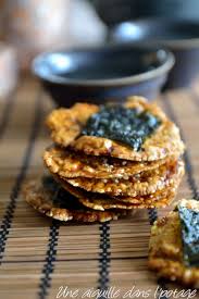Senbei Des Crackers Japonais Au Riz Sans Gluten Une Aiguille Dans L Potage Aperitif Japonais Riz Sans Gluten Cracker
