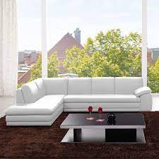 J And M Furniture 175443113331 Lhfc W Capri 625 Italian Leather Sectional White W Left Facing Chaise Leather Sectional Sectional Sofa Italian Leather Sectional Sofa