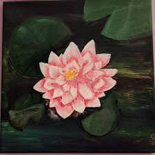 Your place will never be the same again. I Painted A Lotus Flower Acrylics
