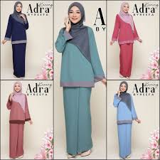 Baju kurung kedah nikan free size. Adra Baju Kurung Kedah Byreefa Nursing Wuduk Friendly Muslimah Bridesmaid Clearance Stock Shopee Malaysia