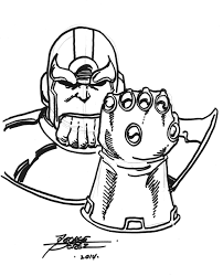Our free coloring pages for adults and kids, range from star wars to mickey mouse. Thanos With The Infinity Gauntlet In Jason Caldwell S Cosmic Comic Art Gallery Room