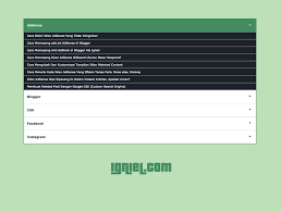 Sitemap Daftar Isi Blogger Di Halaman Statis Berdasarkan Label Dengan Menu Dropdown Igniel Belajar Blog Tips