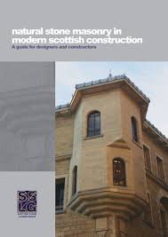 Natural Stone Masonry In Modern Construction Scottish Government