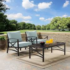Dark Metal Outdoor Chairs And Coffee Table Love Metal For Outdoor Furniture Because It S Low Maintenance Conversation Set Patio Outdoor Seating Set Patio