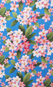 Vibrant White And Pink Plumeria Flower On Turquoise Blue Fabric For Clothing Pillows Home Decor 45 W Cotton By The Flowery Wallpaper Flower Wallpaper Art Cube