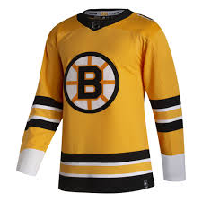 Boston bruins jerseys are in stock and ready to ship at official bruins store. Men S Nhl Boston Bruins Adidas Yellow 2020 21 Reverse Retro Authentic Jersey Sports Closet