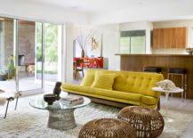 The living space takes out the same shade of both grey and yellow. Yellow Sofa A Sunshine Piece For Your Living Room