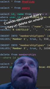 #Meme #MemeCut #CapCut #sql #postgresql #programacion Cuando ejecutas un  delete sin where...but tienes Backup de tu base de datos