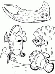 Finding dory connect the dots. Finding Dory Coloring Pages