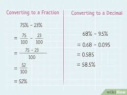 How to add the percent to number. 4 Ways To Subtract Percentages In Math Wikihow