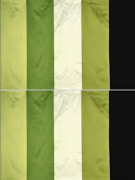 Green is the color between blue and yellow on the visible spectrum. Silver Beach Bold Stripe Versatile Pleat Faux Silk Curtains