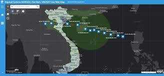 Here are some websites that allow to track the cyclone's movement. Map Detail Unitar