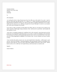 How to write a personal leave letter for a funeral? Letter Of Permission To Be Absent From Work Due To Attending Funeral Document Hub