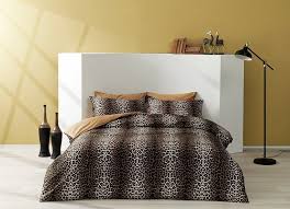 Tac saten delux çift kisilik nevresim takımı 200x220 santa sari hiç kullanılamadı kutusuyla birlikte. Tac Saten Delux Leopar Nevresim Takimi Cift Kisilik