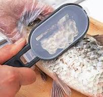 SDJMa Fish Scaler, Fast Fish Scale Remover, Fish Descaler Tool Skin Brush  Scraping Cleaning Peeler Scraper
