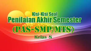 Kisi Kisi Pas Bahasa Inggris Kelas 8 Smp Tahun 2020 2021
