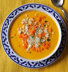 In a large saucepan, combine the potatoes, water, carrot and onion. Carrot Soup With Blue Cheese Marla Meridith